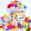 150 Pieces Kawaii Mini Animal Mochi Squishies Toy Party Favors for Kids 8-12 Fufu Bulk Squishy Slow Rising Sensory Fidget Toys for Classroom Prizes Set Christmas Pack Valentine Goodie Bags Easter Eggs view 1