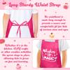 R HORSE Kid Apron and Chef Hat Set 2Pcs Adjustable Rose Pink Children Kitchen Apron, Waterproof Dress up Role Play Chef Toy Funny Cooking Baking Painting and Training Kits for Kids Birthday Party Gift view 4