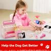 TOP BRIGHT Doctor Kit for Toddlers 3-5, Pretend Play Doctor Set with Pink Veterinarian Costume, DR Kit Dress Up Toys for Kids, Role Play Dog Vet Playset, Christmas Birthday Gifts for Girls Boys 3 4 5 view 2