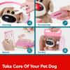 TOP BRIGHT Doctor Kit for Toddlers 3-5, Pretend Play Doctor Set with Pink Veterinarian Costume, DR Kit Dress Up Toys for Kids, Role Play Dog Vet Playset, Christmas Birthday Gifts for Girls Boys 3 4 5 view 4