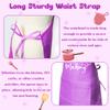 R HORSE Kid Apron and Chef Hat Set - 2Pcs Purple Adjustable Children Kitchen Toddler Apron with Pockets for Kids, Funny Dress up Pretend Play Toy Birthday Gift for Cooking Baking Painting view 4