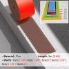 9.8ft PVC Floor Transition Strip - Self-Adhesive Indoor Flooring Covering, for Safe Protection and Decoration(Red,8cm Wide) view 3