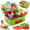 FREYBLI Baby Toys 6-12 Months - Soft Vegetable Garden Plant Plush Toy - 6 Month Old Boy Girl Developmental Toys Gifts, Montessori Sensory Toy with Rattles, Mirror, Squeaker, Textures, Crinkle Tissues view 1