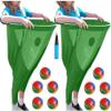 Giant Stretchy Granny Pants Yard Game - Hula Hoop Fun with Bouncy Balls & Marker Cones - Perfect for Outdoor Birthday Parties & Family Reunions view 1