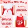 R HORSE Kid Apron and Chef Hat Set 2Pcs Adjustable Red Cooking Children Kitchen Apron, Waterproof Dress up Role Play Chef Toy Funny Cooking Baking Painting and Training Kit for Kid Birthday Party Gift view 4