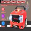 POFJOEQ Interactive Truck Engine Toy with Removable Parts Lights & Sounds, Aspiring Young Mechanic Set- Spark Creativity & Fine Motor Skills - Perfect Car Toys Gift for Toddlers 3-5 Boys (Red) view 3