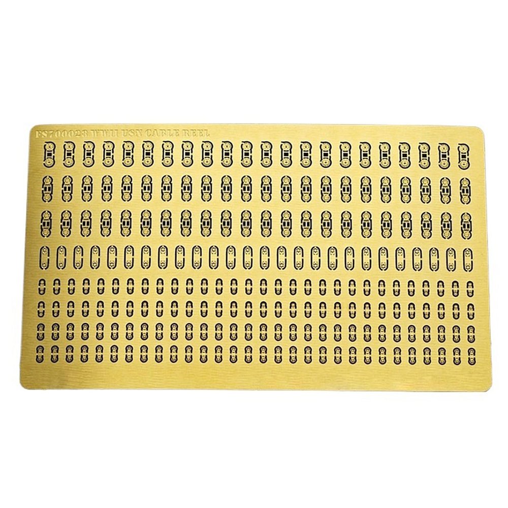1/700 Scale WWII US Navy Cable Reels Precision Photo-Etched Brass Parts for Warship Model Kits