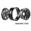 GLOBACT 1.3" Beadlock Wheels Offset -3.75mm Aluminum Alloy Wheels for Axial SCX24 AX24 TRX4M Upgrade 1/18 1/24 RC Crawler Parts (Black) view 3