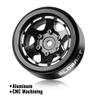 GLOBACT 1.3" Beadlock Wheels Offset -3.75mm Aluminum Alloy Wheels for Axial SCX24 AX24 TRX4M Upgrade 1/18 1/24 RC Crawler Parts (Black) view 4
