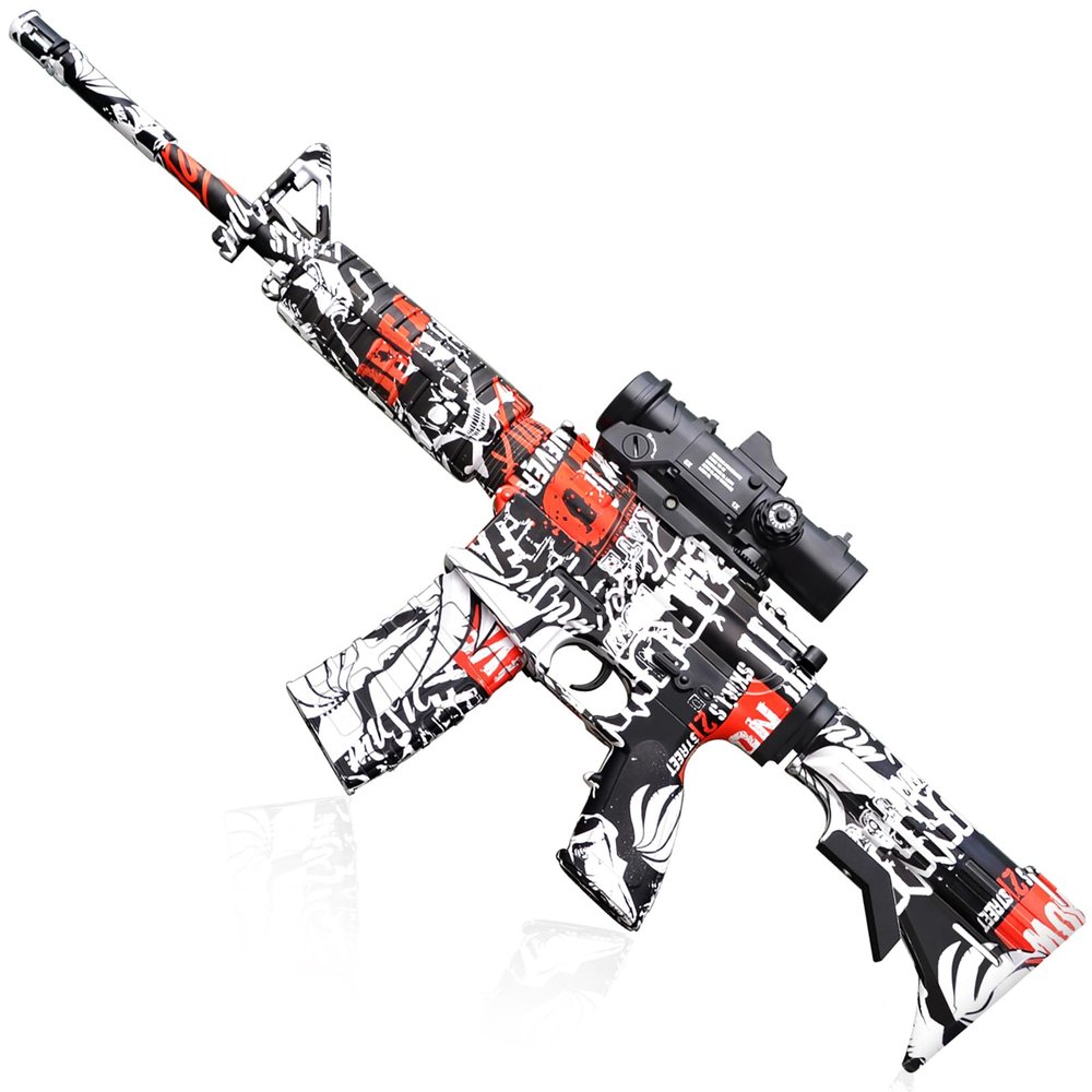 Full Auto Outdoor Games Toy with 60000 Consumables, Team Games Toys - Gifts Suitable for Boys or Girls Aged 14+ (Red)