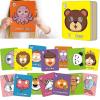 26 PCS Alphabet ABC Flash Cards with Animal Masks, Colorful Alphabet Mask Cards, Giant Letter ABC Animal Faces Flash Learning Flashcards, Interactive Education Games, Learn Letters view 1