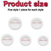 HeCotia 5Pcs Round Piggy Bank Plug, 5 Sizes Silicone Saving Box Plug Cover White Replacement Bottom Plug Caps for Coin Bank Saving Box 28mm, 30mm, 32mm, 34mm, 36mm view 2