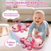 Baby Toys 6 to 12 Months, Light Up Tummy Time Toy for 12-18 Months, Crawling Axolotl Early Educational Musical Toy with Light, Christmas Birthday Gifts for Infant Baby 6-12 Month 1 2 Year Old view 3