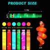 30PC Light Up Pop Tube,Glow Sticks Bulk Party Favors for Kid Glow in Dark Party Supplies Glow Bracelet Necklace Fidget Toy for Adult Christmas New Years Eve 2026 Stress-Relief Birthday Gifts view 2