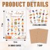 DRWJPAT Fall Bingo Game, Cozy Autumn Party Games for Adults, Fall Harvest Bingo Game Cards for Large Group Family Friends Activities, Thanksgiving Holiday Party Decor Supplies, 01 view 2