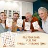 DRWJPAT Fall Bingo Game, Cozy Autumn Party Games for Adults, Fall Harvest Bingo Game Cards for Large Group Family Friends Activities, Thanksgiving Holiday Party Decor Supplies, 01 view 4