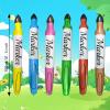 52 Pcs Giant Inflatable Marker Back to School Inflatable Balloon Decorations Large Blow up Marker Set Party Favor for Birthday Home Office Party Decor Photo Prop (21.6 Inch) (5) view 2
