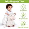Bouncy Pals Sheep Hopping Horse, Toddler Boy Girls Inflatable Bouncing Farm Animal Hopper, Kids Outdoor Jumping Lamb Toy, Indoor Plush Ride on Bouncer, Birthday Gifts for 18 24 Months 2 3 4 5 Year Old view 2