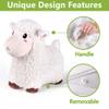 Bouncy Pals Sheep Hopping Horse, Toddler Boy Girls Inflatable Bouncing Farm Animal Hopper, Kids Outdoor Jumping Lamb Toy, Indoor Plush Ride on Bouncer, Birthday Gifts for 18 24 Months 2 3 4 5 Year Old view 3