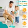 Kids Spray Mop, Mini Mop with Real Sprayer and Washable Microfiber Pads, Toddler Pretend Play Cleaning Toy Gift for Girls Boys view 2