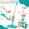 Kids Spray Mop, Mini Mop with Real Sprayer and Washable Microfiber Pads, Toddler Pretend Play Cleaning Toy Gift for Girls Boys view 3