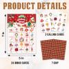 DRWJPAT Christmas Bingo Game, Merry Christmas Party Games for Adults, Xmas Bingo Game Cards for Large Group Family Friends Activities, Winter Holiday Party Decor Supplies, 07 view 2