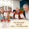 DRWJPAT Christmas Bingo Game, Merry Christmas Party Games for Adults, Xmas Bingo Game Cards for Large Group Family Friends Activities, Winter Holiday Party Decor Supplies, 07 view 4