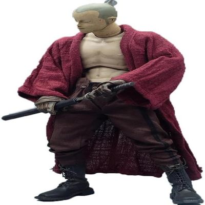 nyyuqi 1/6 Scale Samurai Warrior Ronin Clothes Gown Robe Coat for 12" Action Figure Custom (Wine red)