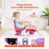 VEVOR Ride On Toddler Push Car, Push Car for Toddler 19 to 36 Months, Kids Ride On Toy with Horn & Music, 48.5 lbs Load Capacity, Under-seat Storage, Foot-to-Floor Walker for Toddlers Boys Girls, Pink view 4