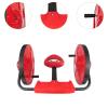 TTETTZ Child Ride on Toys Roller Sit Skate Active Play Keep Balance Develop Motor Skill Hand Crank Mini Trike (No Electricity), Red view 3