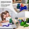 14 PCS 3D Printed Snake Egg 3D Printed Animals Snake , Perfect for Easter Gifts,Pet Movable Joint Exquisite Cute Pet Toy Adults Fidget Toys Home Office Decor (16PCS-B) view 2