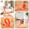 Flex Race Track 16 Ft with Start Gate Accessories Compatible with Diecast 1/64th Cars, Flexible Car Track Toys for Ages 3+ Kids Toddlers Roll Out Portable Racetrack (Orange) view 4