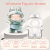 2Pcs Protective Display Case for Labubu The Monsters-Big into Energy, Dustproof Cover with Standing Base, Plastic Carryring Case with Keychain(Doll Not Included)(Standing) view 3