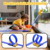 Flex Race Track 16 Ft with Start Gate Accessories Compatible with Diecast 1/64th Cars, Flexible Car Track Toys for Ages 3+ Kids Toddlers Roll Out Portable Racetrack (Blue) view 3