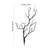 Kisangel 3pcs Plastic Antler Headdress, DIY Coral Branch, Halloween Decoration Accessories, Black, 14. 17 X 6. 69 X 3. 93 Inch view 2