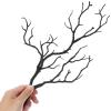 Kisangel 3pcs Plastic Antler Headdress, DIY Coral Branch, Halloween Decoration Accessories, Black, 14. 17 X 6. 69 X 3. 93 Inch view 3