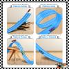 Flex Race Track 16 Ft with Suction Cups Compatible with Diecast 1/64th Cars, Flexible Car Track Toys for Ages 3+ Kids Toddlers Roll Out Portable Racetrack (Light Blue) view 4