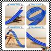Flex Race Track 16 Ft with Suction Cups Compatible with Diecast 1/64th Cars, Flexible Car Track Toys for Ages 3+ Kids Toddlers Roll Out Portable Racetrack (Blue) view 4