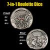 7-in-1 DND Dice Unique Rotating D&D Dice, Cool Rotating Metal Dice Set, D4 D6 D8 D10 D12 D20 D10% Dragon Dice Set, MTG RPG Role Playing Game Cthulhu Roulette Dice view 2