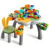 OCATO Kids Toddler Table and Chair Set: Sensory Activity Tables with Rabbit Chairs and Large Marble Run Building Blocks Storage All in One Play Sand Water Table 3 4 5 6 Year Old Boy Girl Toys Gifts view 1