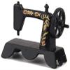 12/1 Mini Lovely Alloy Sewing Machine Model Dollhouse Miniature Accessories Decoration Home Decor - Black view 1