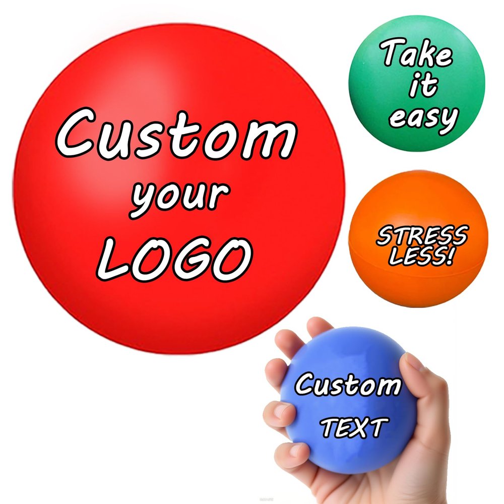 10/50/100PCS Custom Stress Balls Bulk Personalized Stress Balls with Logo Personalized Items for Office Home or Desk
