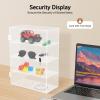 4-Tier Acrylic Display Case with Lock, Countertop Locking Display Cabinet, Clear Acrylic Displays Case for Collectibles, Collectibles Showcase for Home, Office, Toy Store view 2