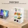 4-Tier Acrylic Display Case with Lock, Countertop Locking Display Cabinet, Clear Acrylic Displays Case for Collectibles, Collectibles Showcase for Home, Office, Toy Store view 4