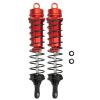 2Pcs RC 140mm Oil Filled Adjustable Shock Absorber Damper for TRAXXAS SLASH 2WD 1/8 RC Car (Red) view 1