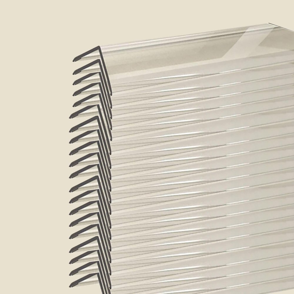 1 ' 5 ' 8 Ft Wall Edge Protection Strip for Cats Scratch/Bedroom/Living Room/Porch, 90 Degree Clear Corner Guard for Walls, Transparent Edge Guard(20 pcs,L 3.5ft/W 1in)