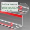 1 ' 5 ' 8 Ft Wall Edge Protection Strip for Cats Scratch/Bedroom/Living Room/Porch, 90 Degree Clear Corner Guard for Walls, Transparent Edge Guard(20 pcs,L 3.5ft/W 1in) view 3