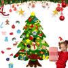 2025 New Felt Christmas Tree for Toddlers,3D Montessori Christmas Tree Felt with Lights,Interactive DIY Holiday Decoration,Door Wall Hanging Xmas Gifts (Flat) view 1