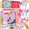 yasest Arts and Crafts Kit for Girls - DIY Headband Making Kit for Girls, 89pcs Fashion Hair Accessories Set, Art & Craft Gift for Kids 6-8 - Ideal Gifts for 5 6 7 8-12 Year Old Girl view 1
