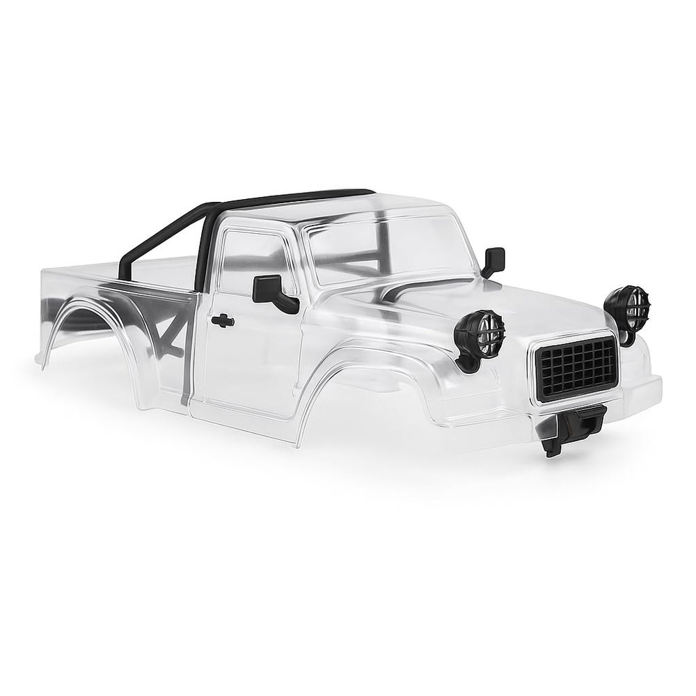 AMK TRX4M Clear Body Shell Kit for 1/18 RC Crawler TRX4M Bronco Defender Upgrade Parts with Decorative Accessories
